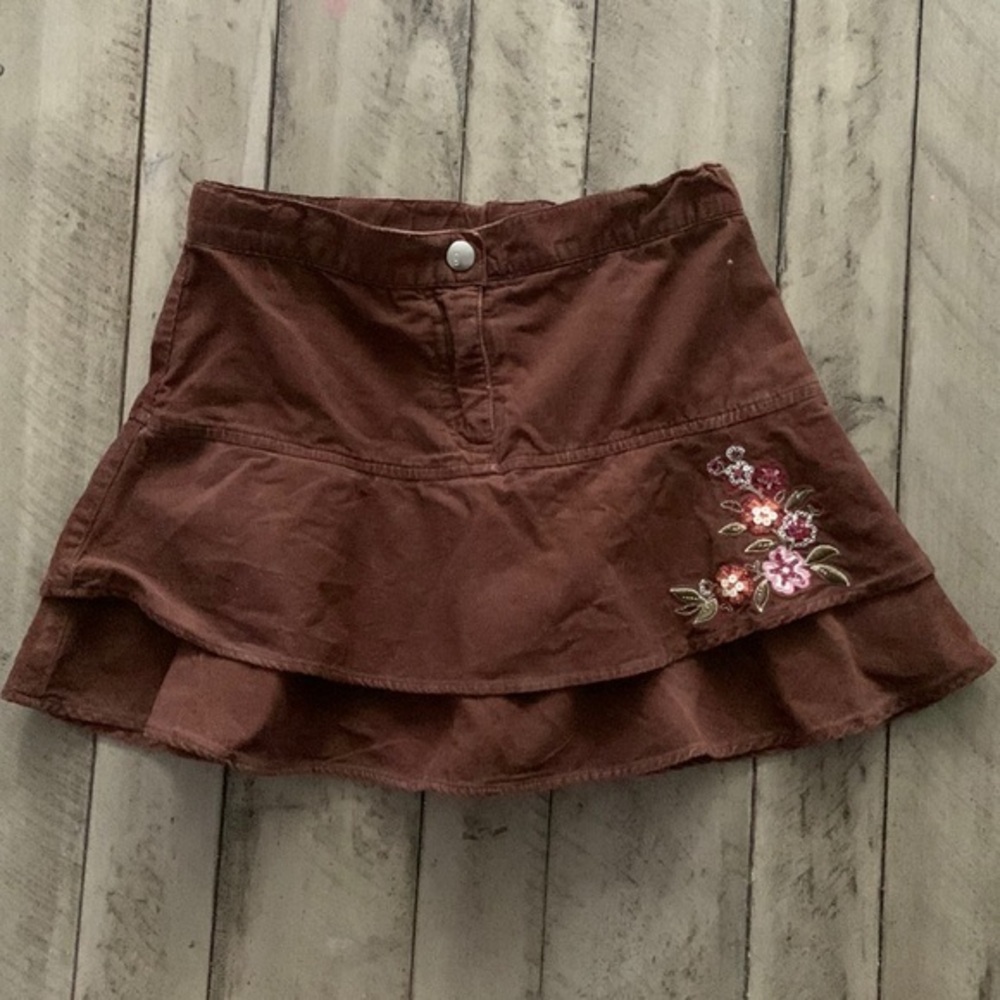 Gymboree Brown Fall Skirt Size 5 EUC